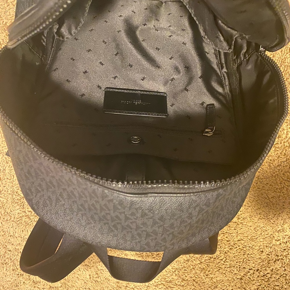 Michael Kors Black Monogram Backpack - image 4